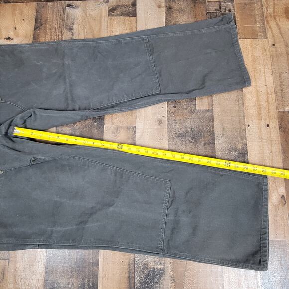 Bear River Workwear Double Knee Carpenter Baggy Loose Gray Pants Mens 40x32 - Picture 11 of 12